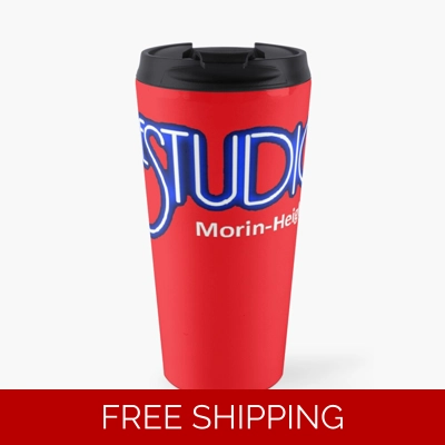 Travel Mug CH Red Original White & Blue Logo MH White